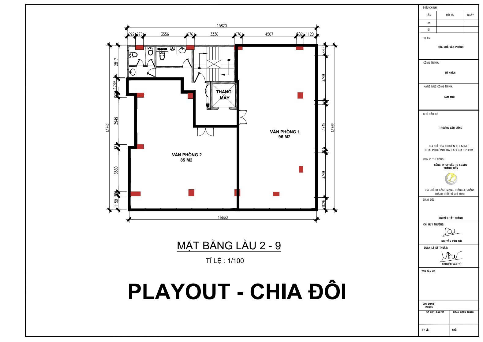 Mặt bằng Tầng 9